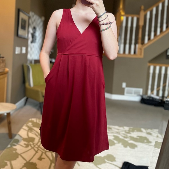 Red Eddie Bauer Dress - Picture 1 of 6